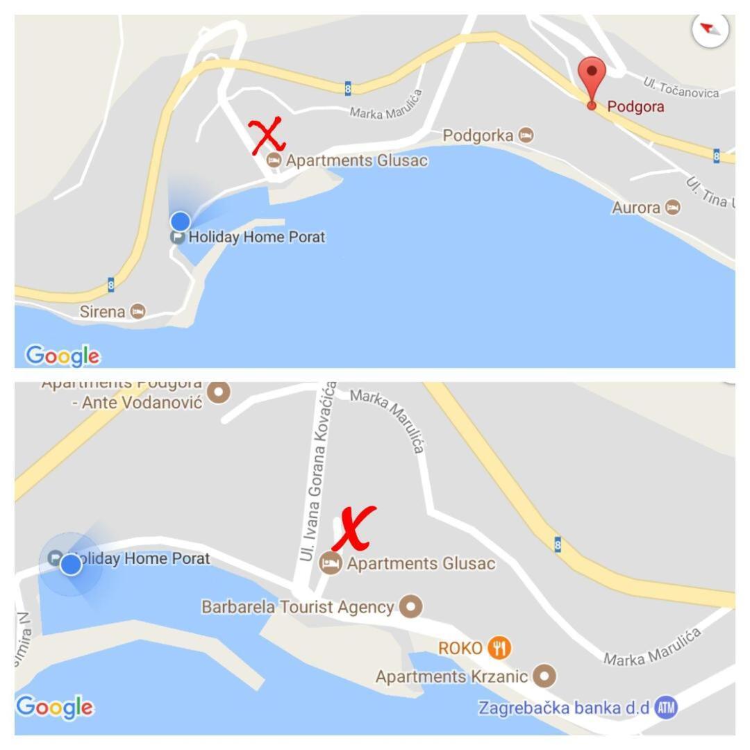 Апартаменты Kornelija 2 Подгора Экстерьер фото